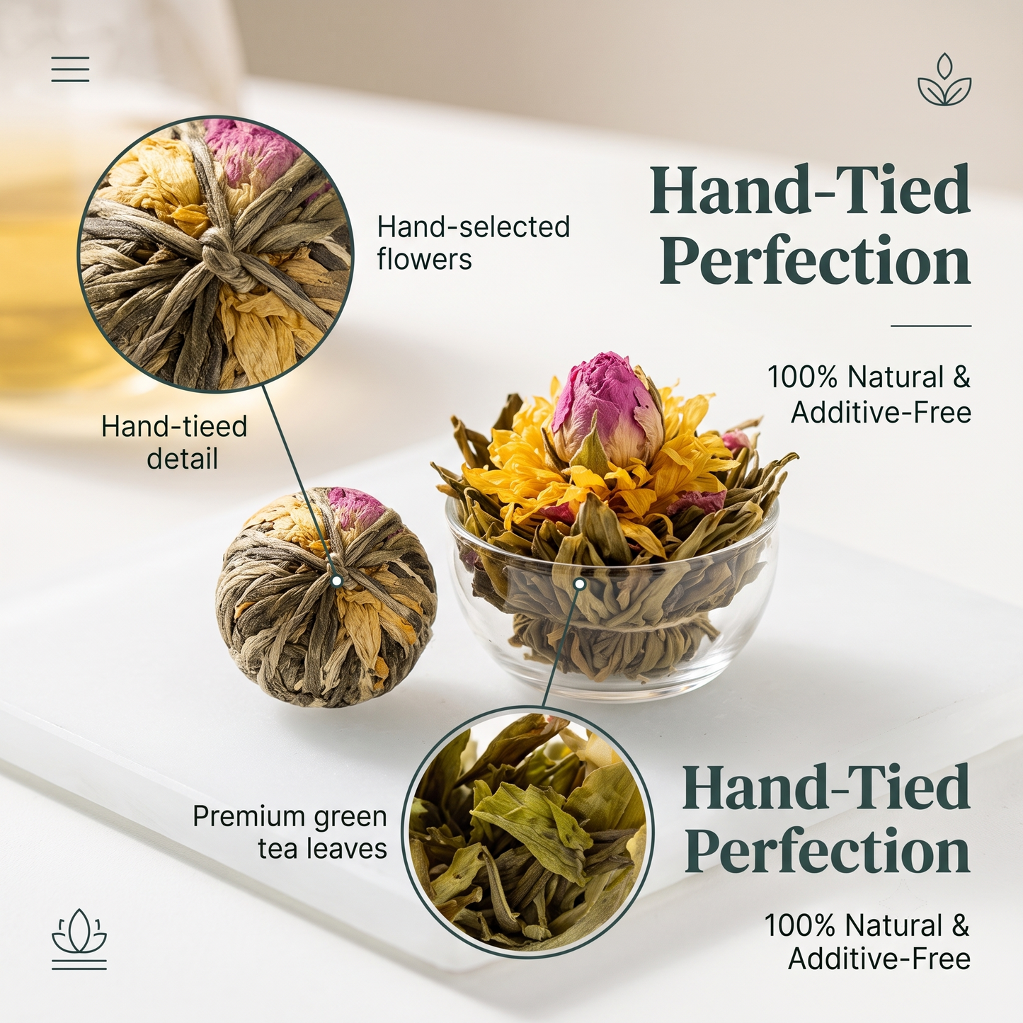 Blooming Flower Tea Balls, 20-Piece Assortment