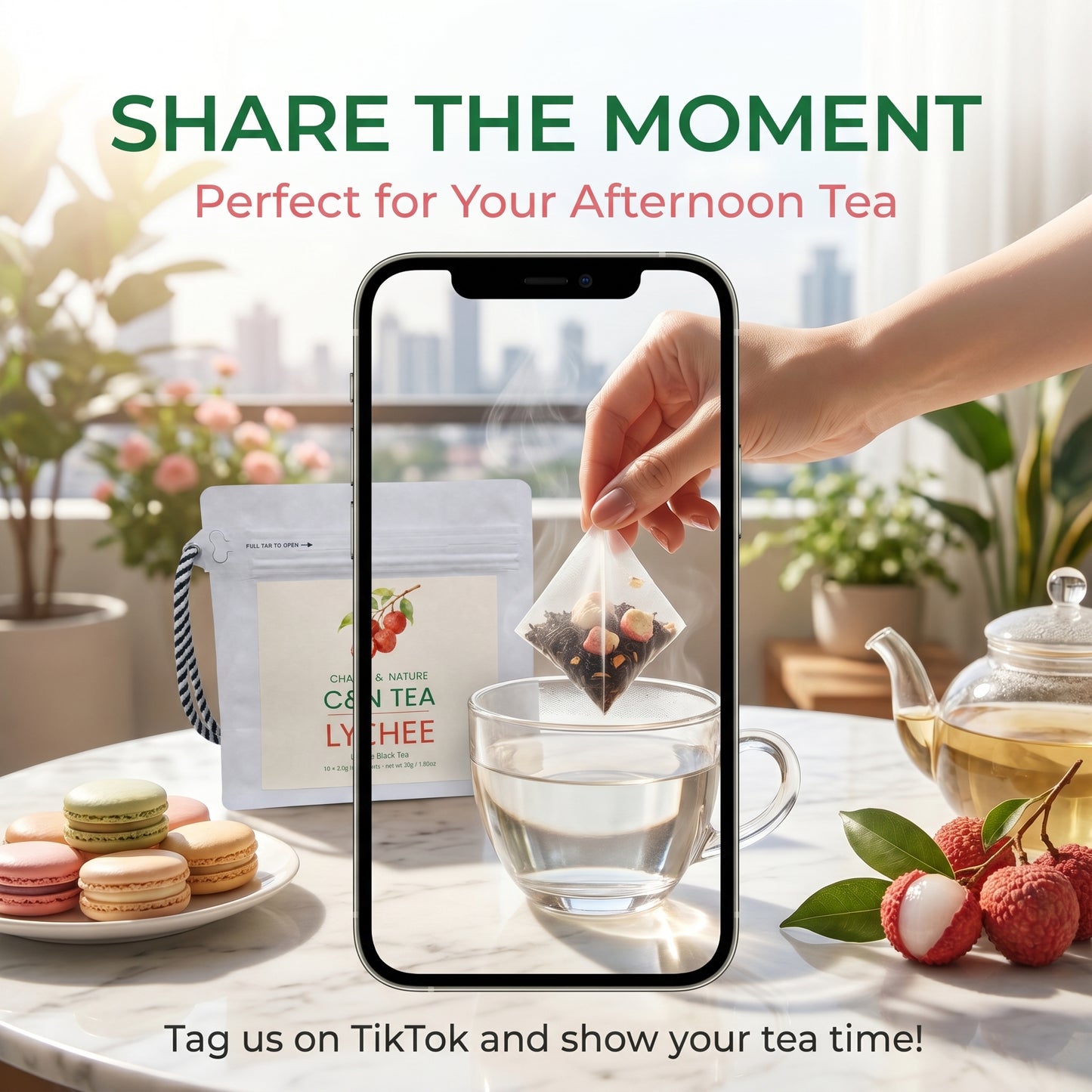 C&N TEA Lychee — Lychee Black Tea