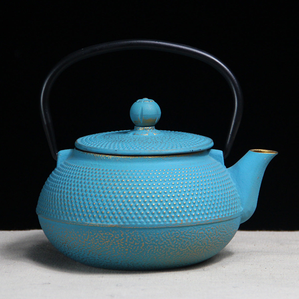 Solid Color Cast Iron Kettle, 0.9L