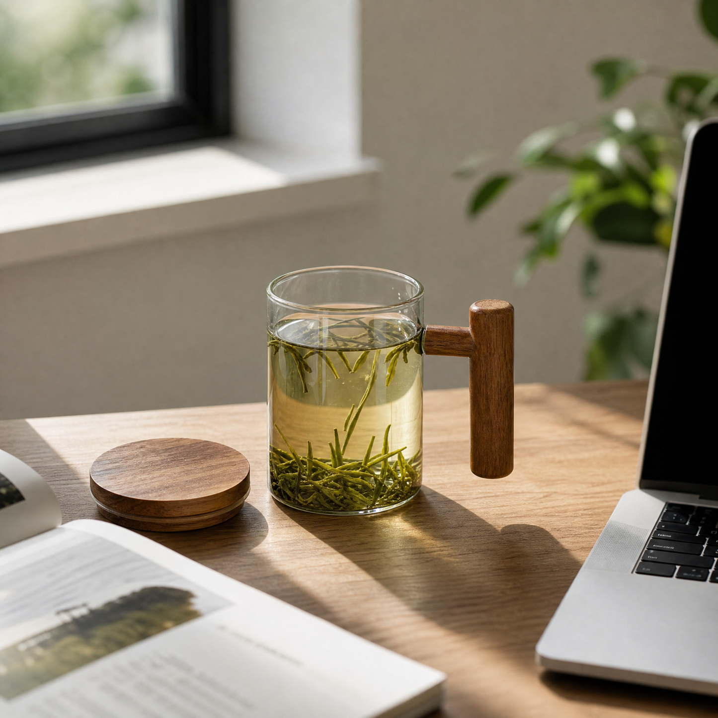 Borosilicate Glass Tea Infuser Cup