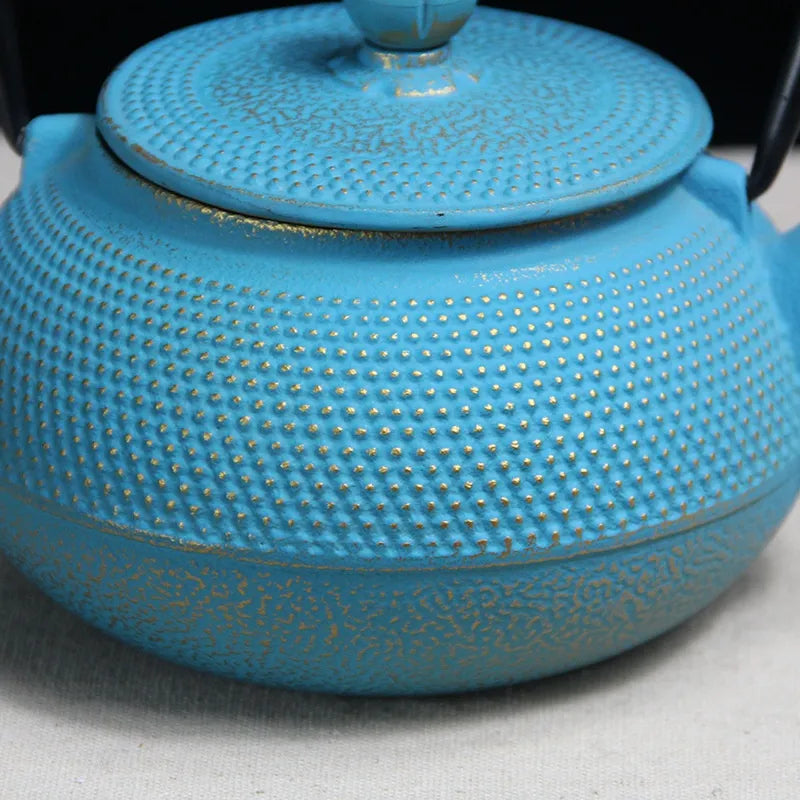 Solid Color Cast Iron Kettle, 0.9L