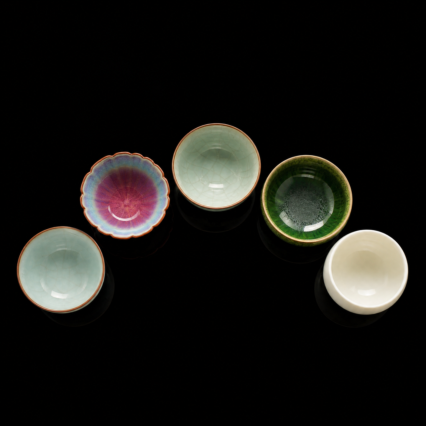 Five Famous Kilns Tea Cup Gift Set
