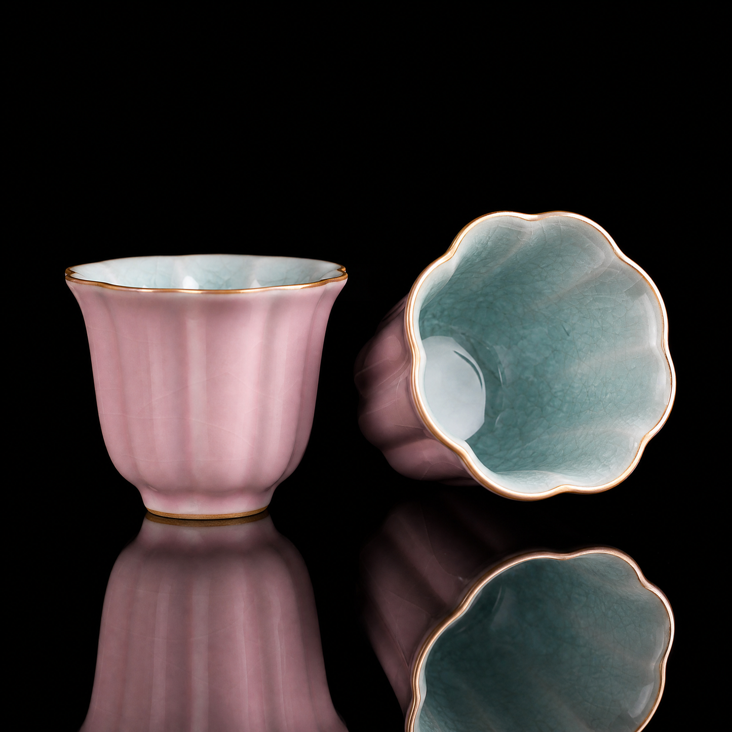 Ru-Style Crackle Glaze Master Cup