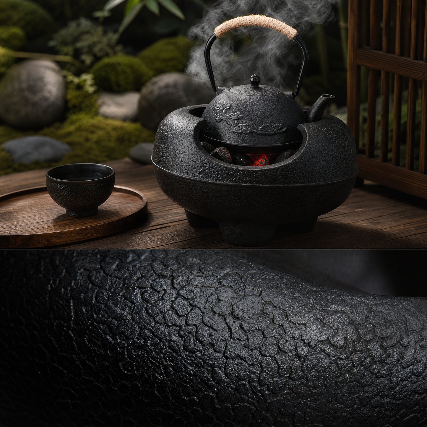 Cast Iron Charcoal Tea Stove