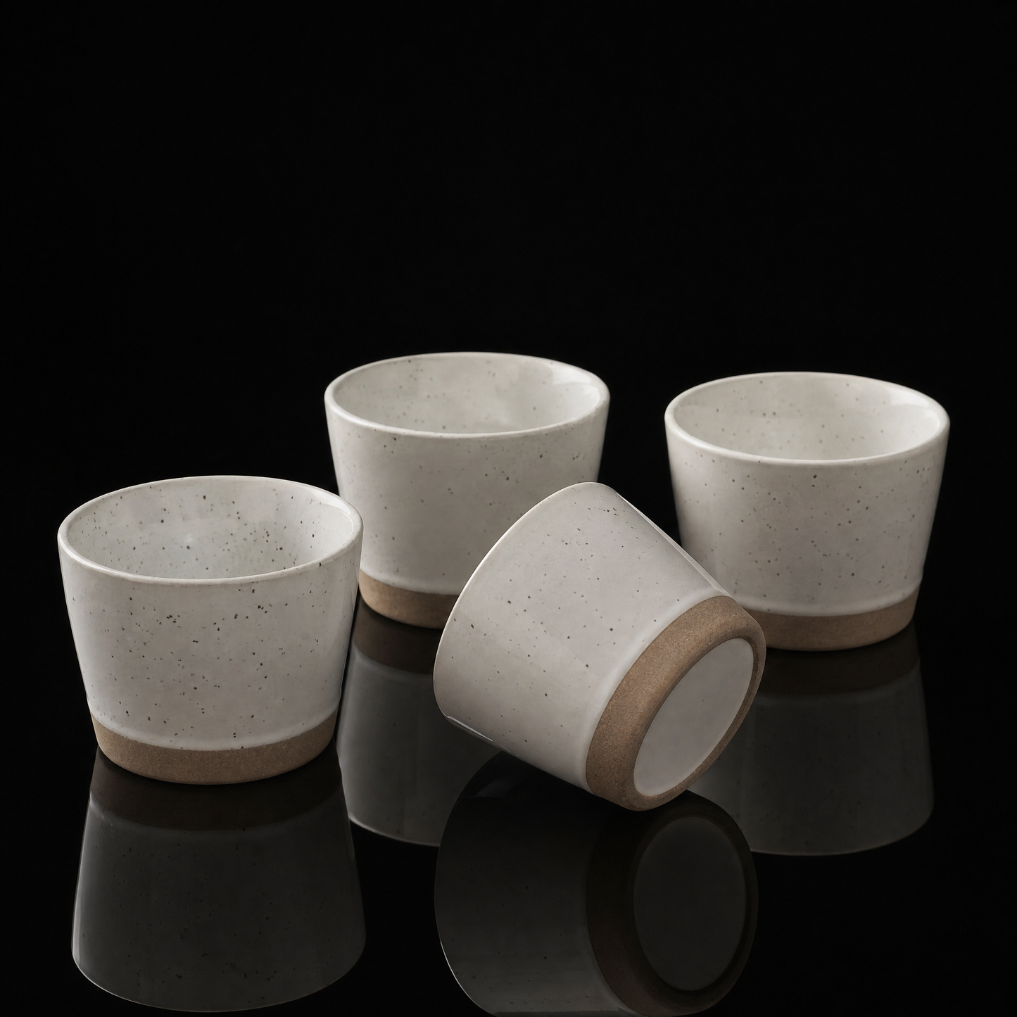Handmade Rustic Pottery Tea Cups