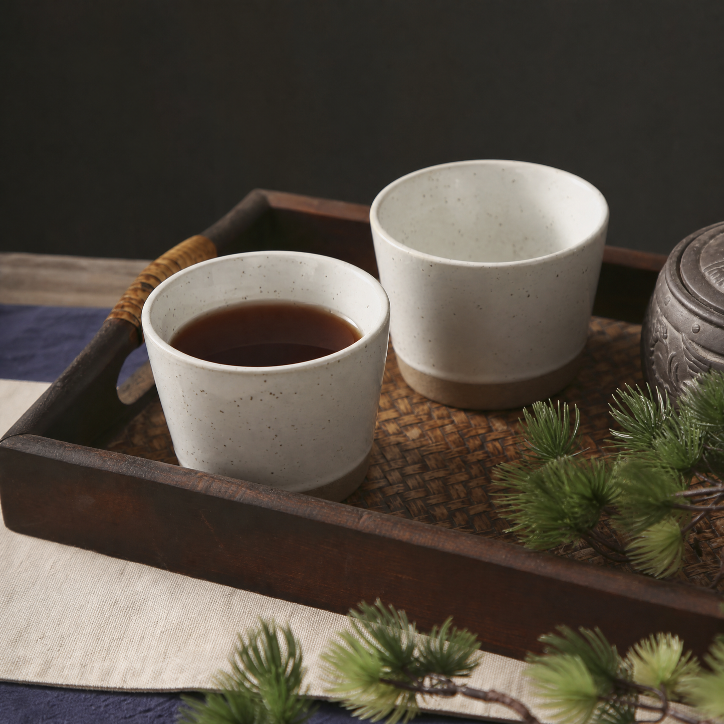 Handmade Rustic Pottery Tea Cups