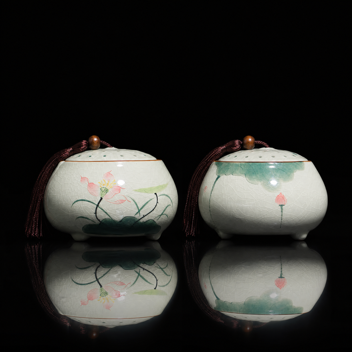 Ice-Crackle Lotus Tea Caddy, 100g