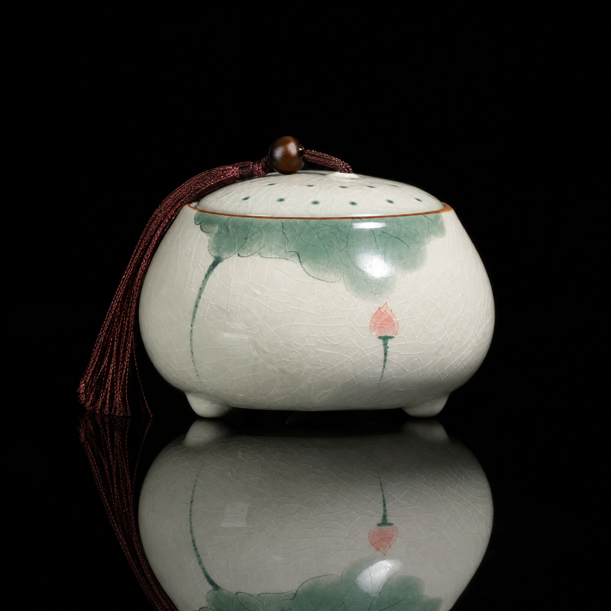 Ice-Crackle Lotus Tea Caddy, 100g