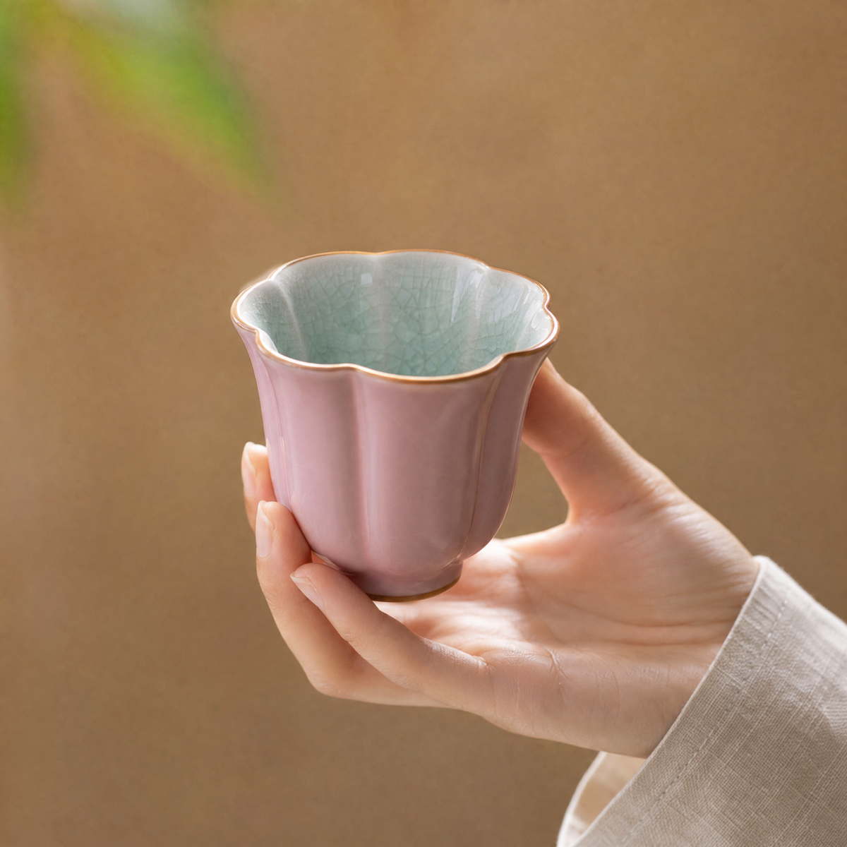 Ru-Style Crackle Glaze Master Cup