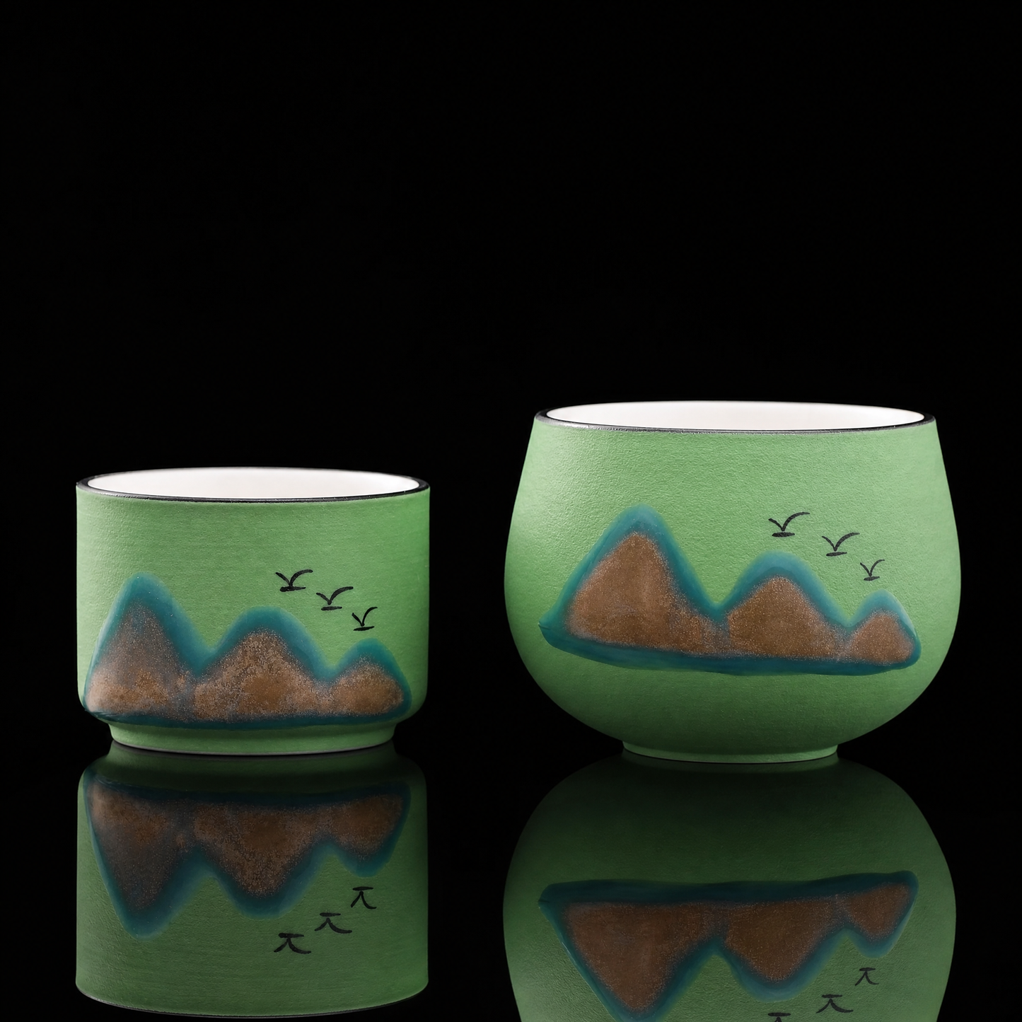 Far Mountain Ceramic Tea Cup