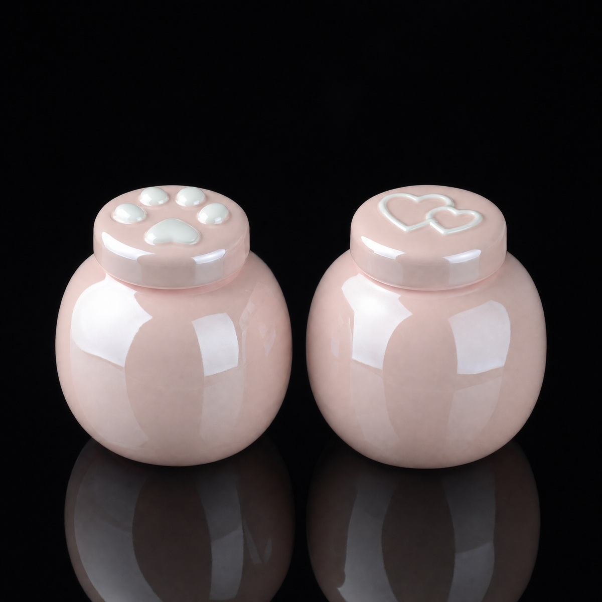 Pearlescent Porcelain Tea Caddy, 170ml