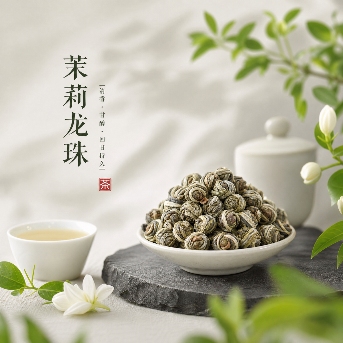 Jasmine Green Tea, Loose Leaf