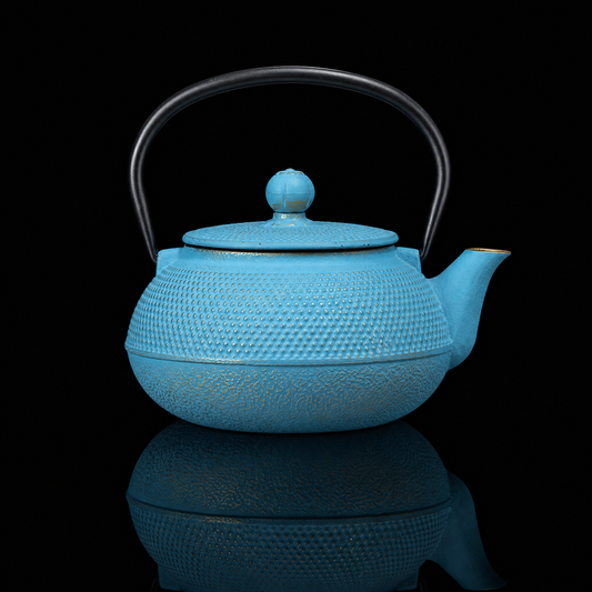 Solid Color Cast Iron Kettle, 0.9L