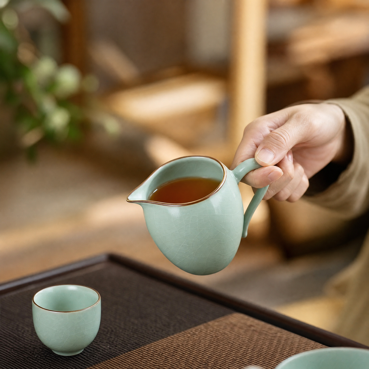 Ru-Style Crackle Tea Pitcher (Gong Dao Bei)