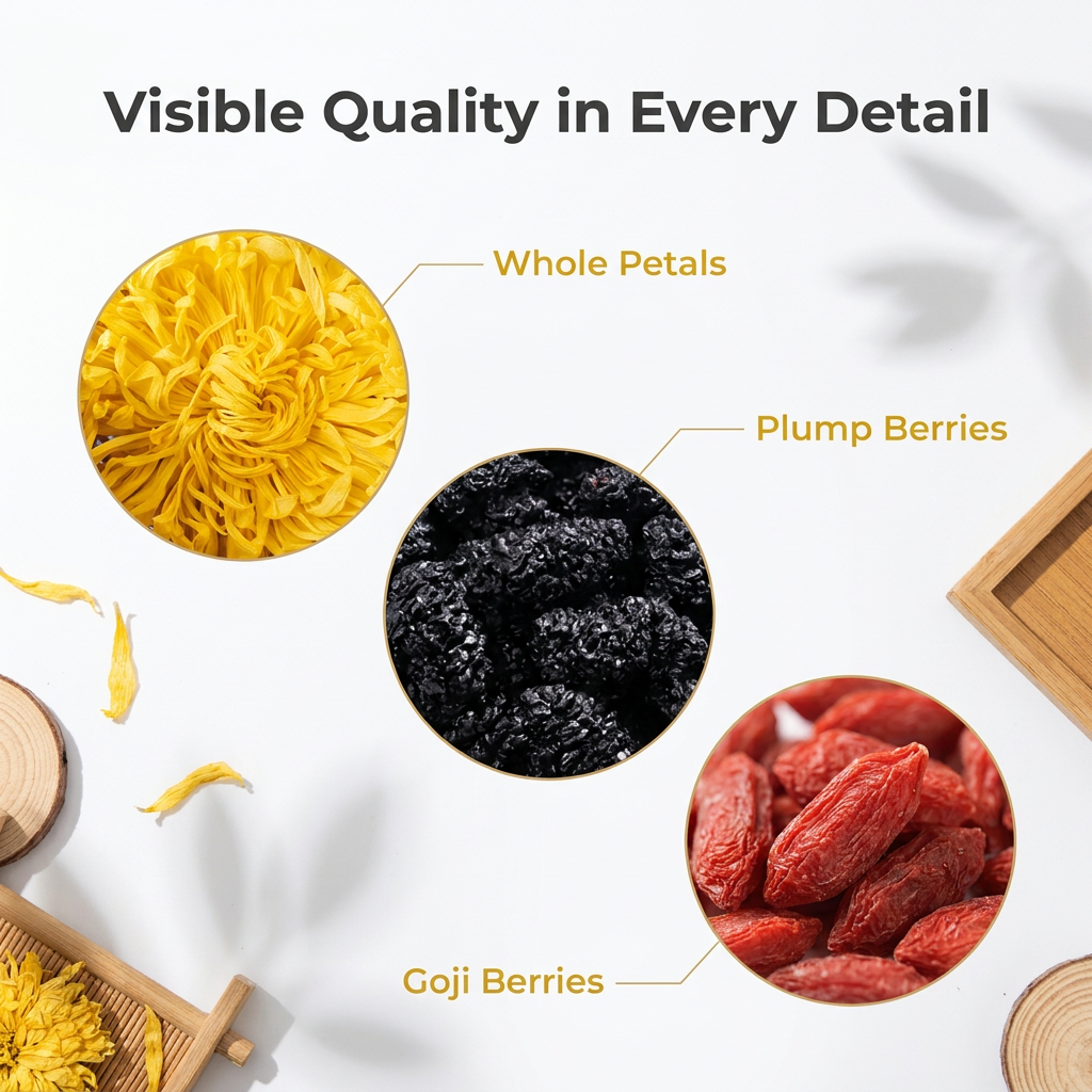 Eight Treasures Tea with Ginseng & Goji
