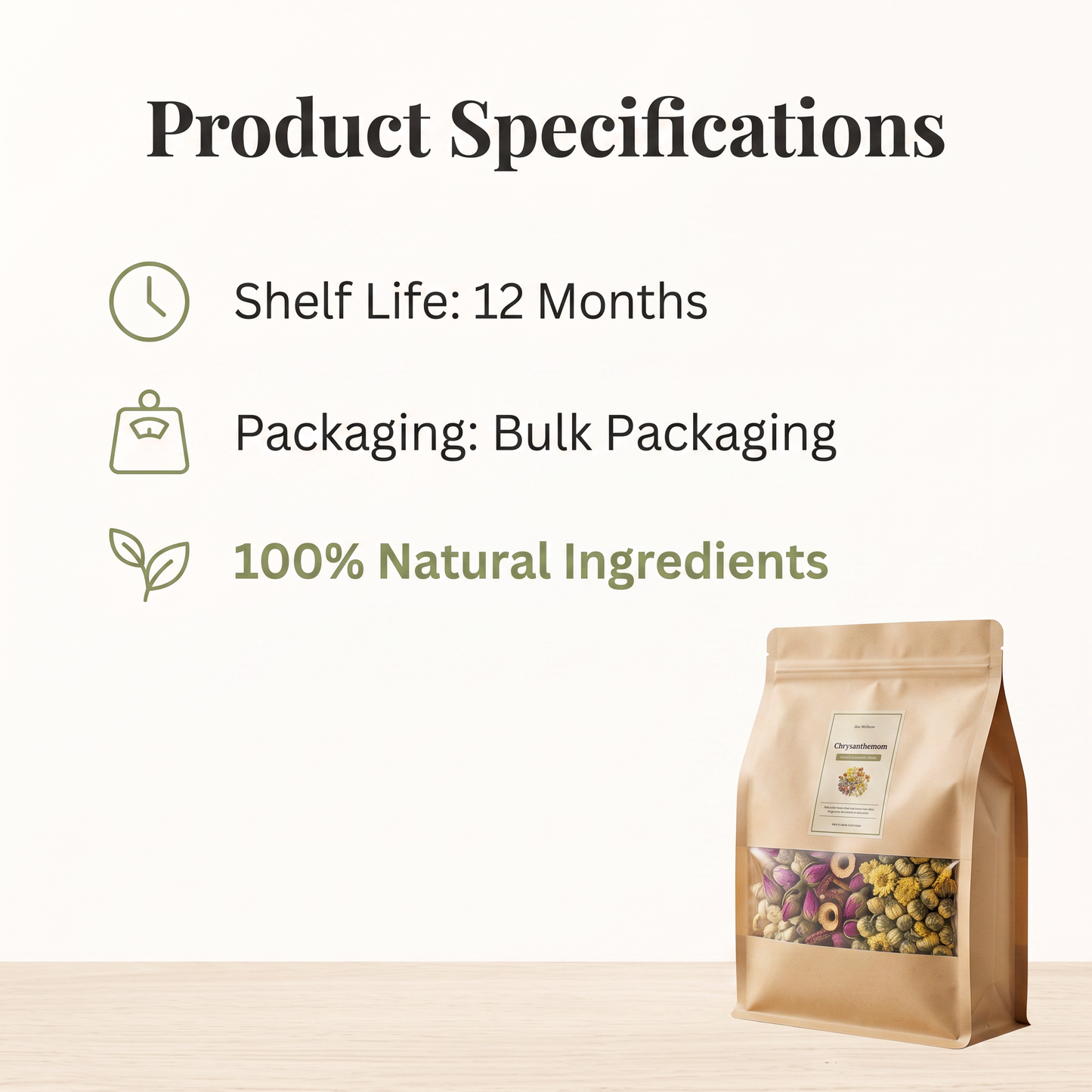 Whole Flower Tea — 18 Varieties | Chrysanthemum, Chamomile, Marigold & More