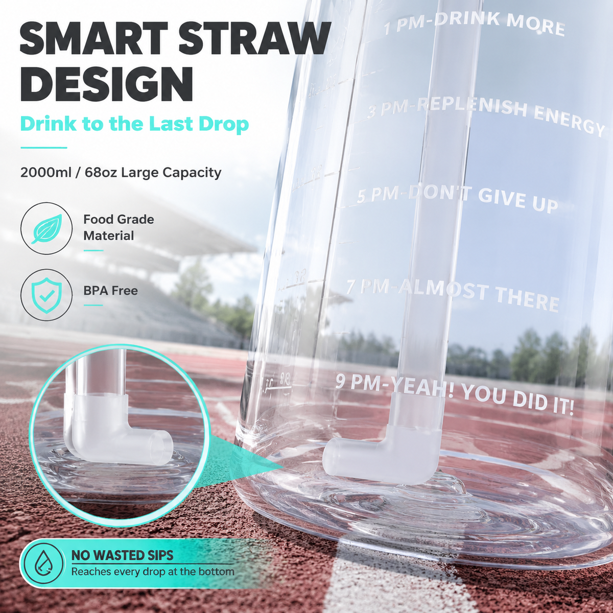 2L Portable Water Bottle