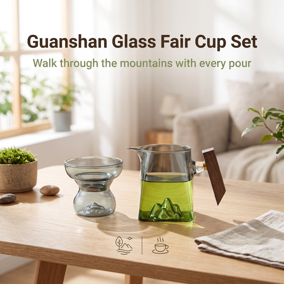 Glass Tea Pitcher with Strainer, 400ml
