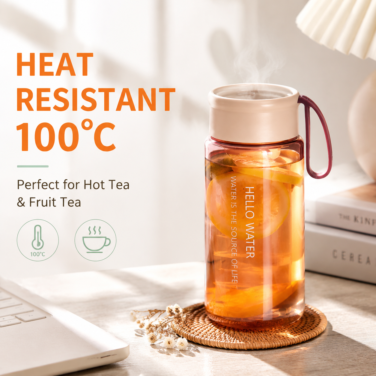 Oversized Heat-Resistant Tea Mug, 600–800ml