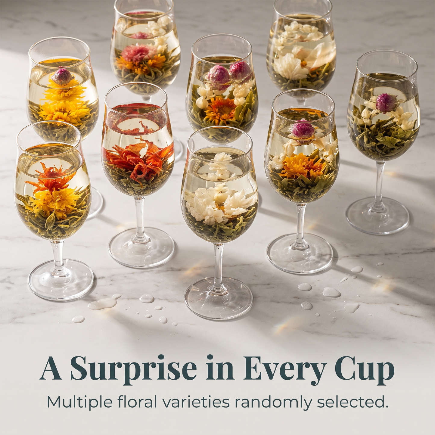 Blooming Flower Tea Balls, 20-Piece Assortment