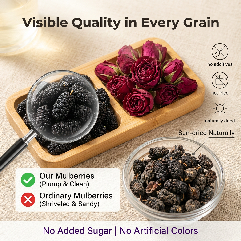 Roselle, Rose & Mulberry Flower Tea