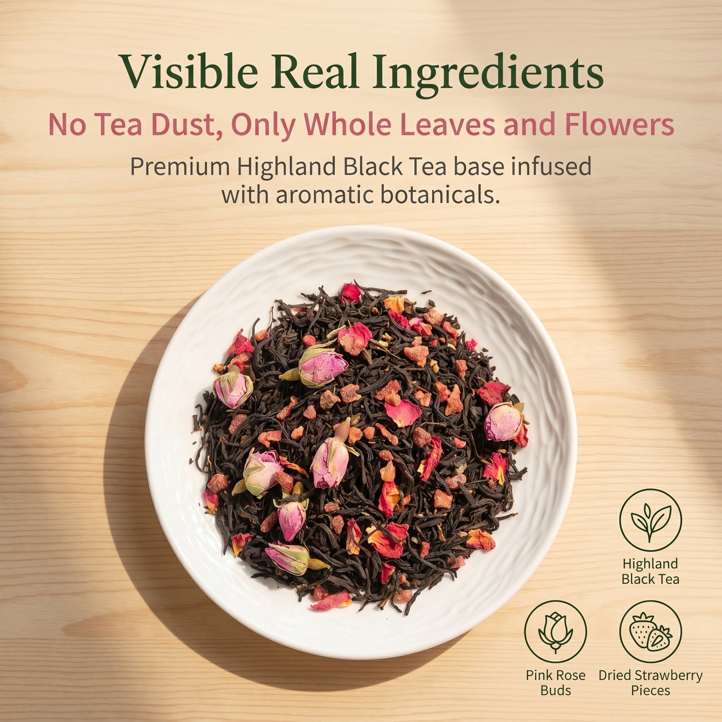 C&N TEA Roseberry — Rose, Strawberry & Vanilla Black Tea