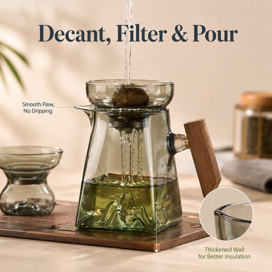 Glass Tea Pitcher with Strainer, 400ml