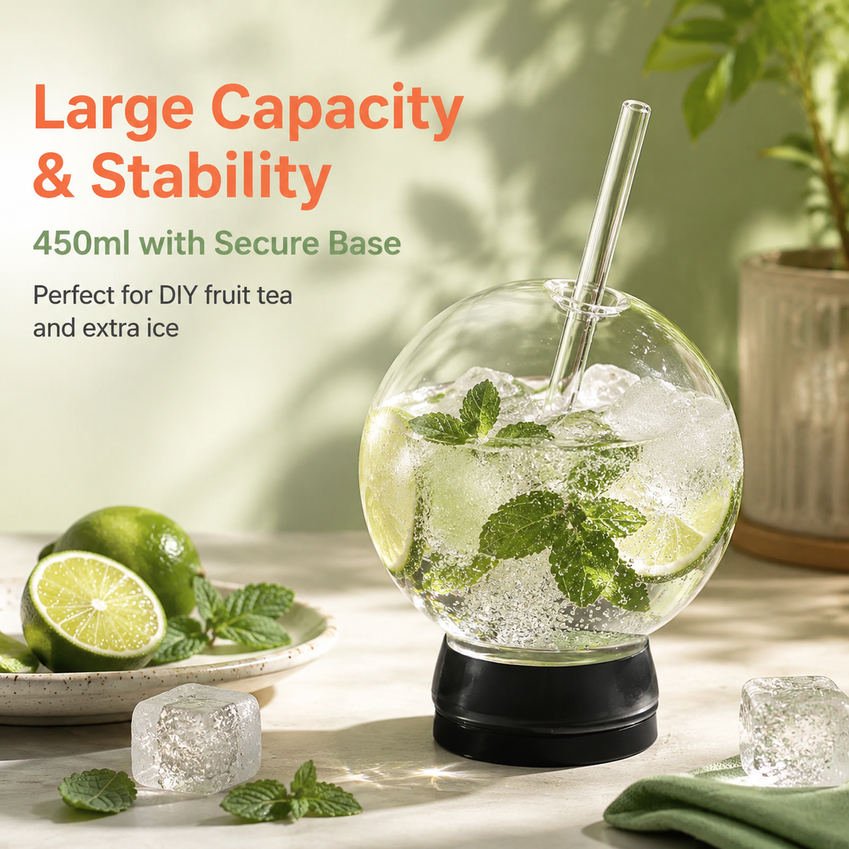 Borosilicate Cocktail Glasses, 285ml and 450ml