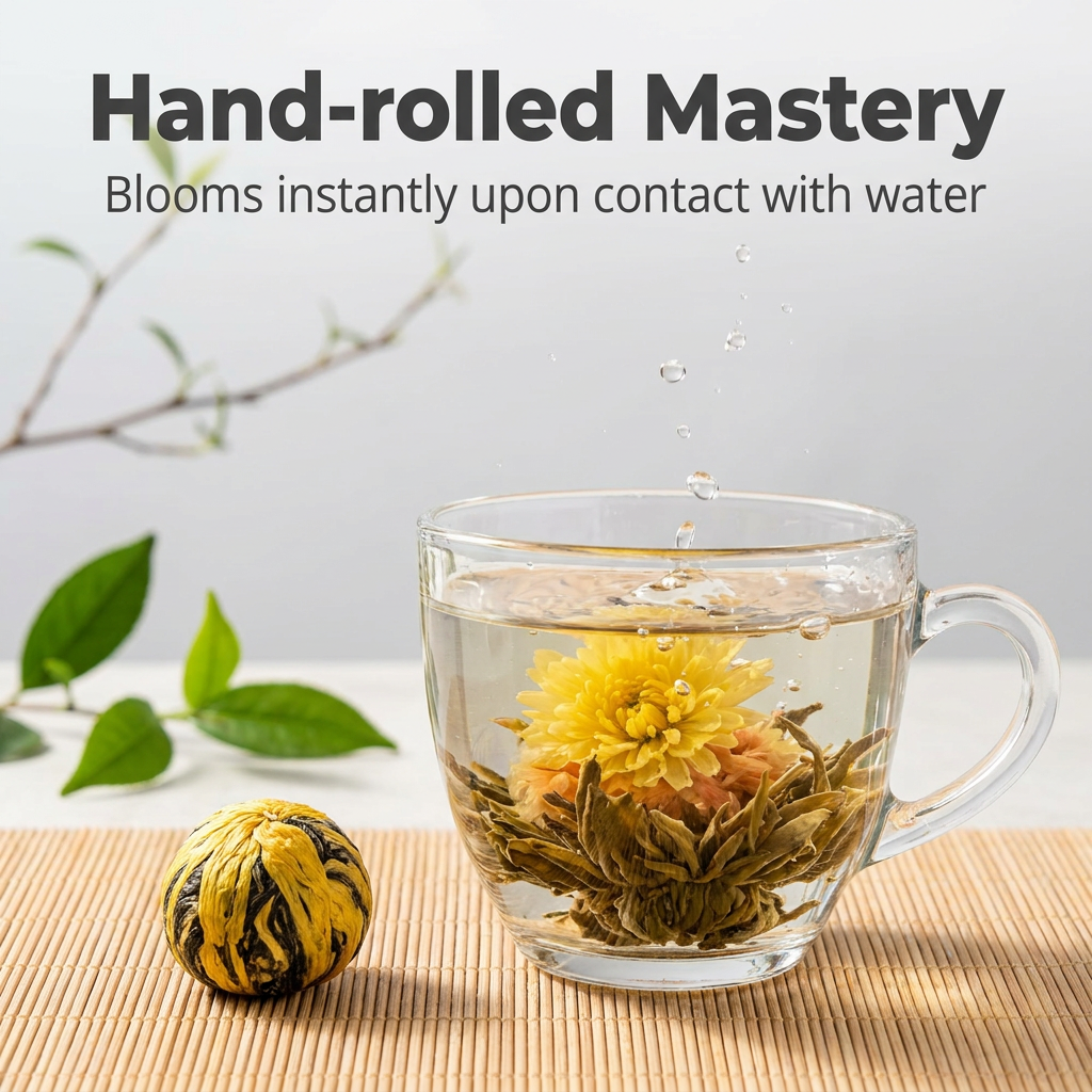 Six-Flower Tea Sampler Gift Box (18 Pieces)