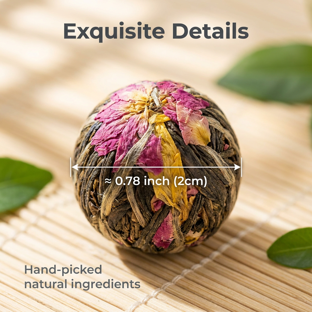 Six-Flower Tea Sampler Gift Box (18 Pieces)