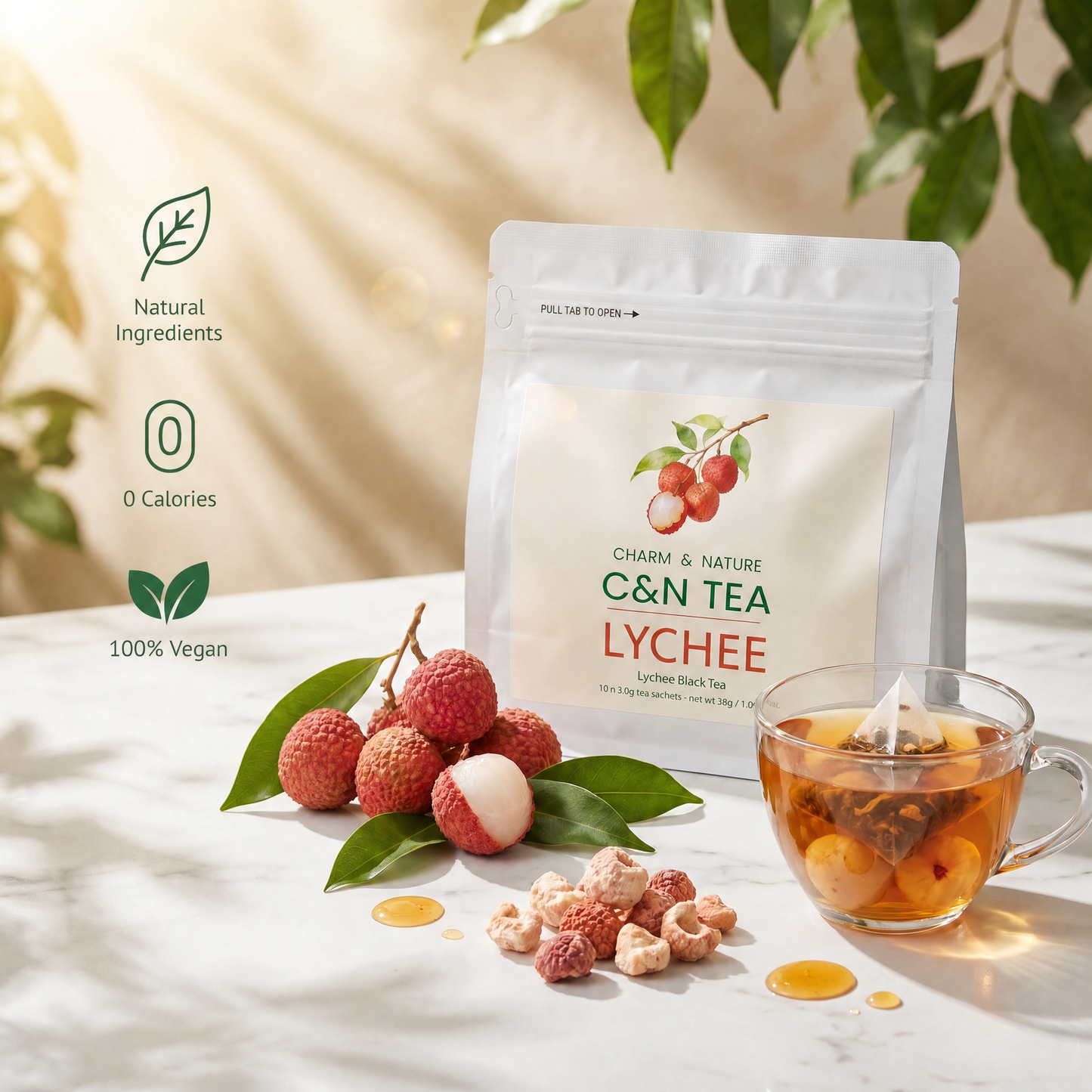 C&N TEA Lychee — Lychee Black Tea
