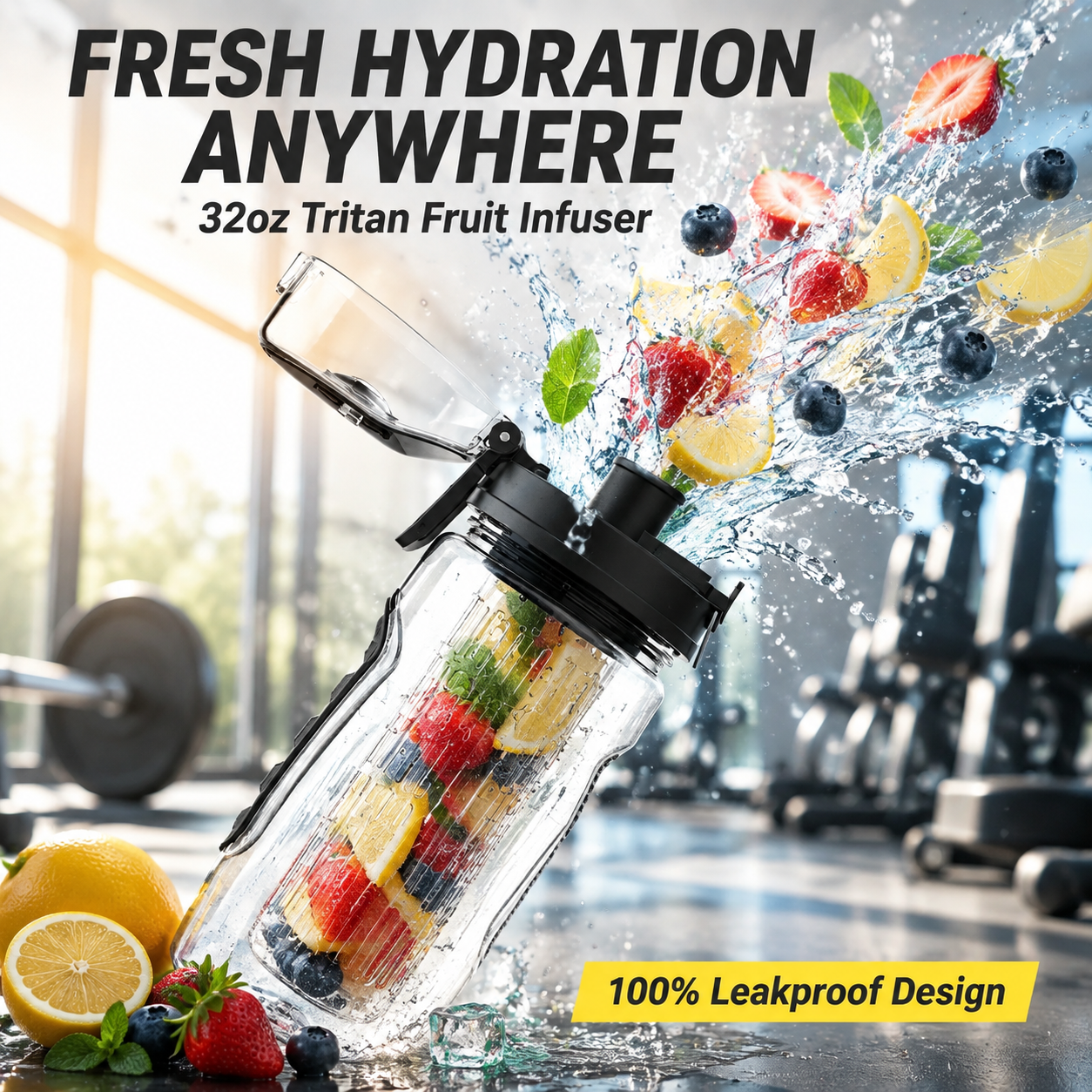 32oz Fruit Infuser Water Bottle