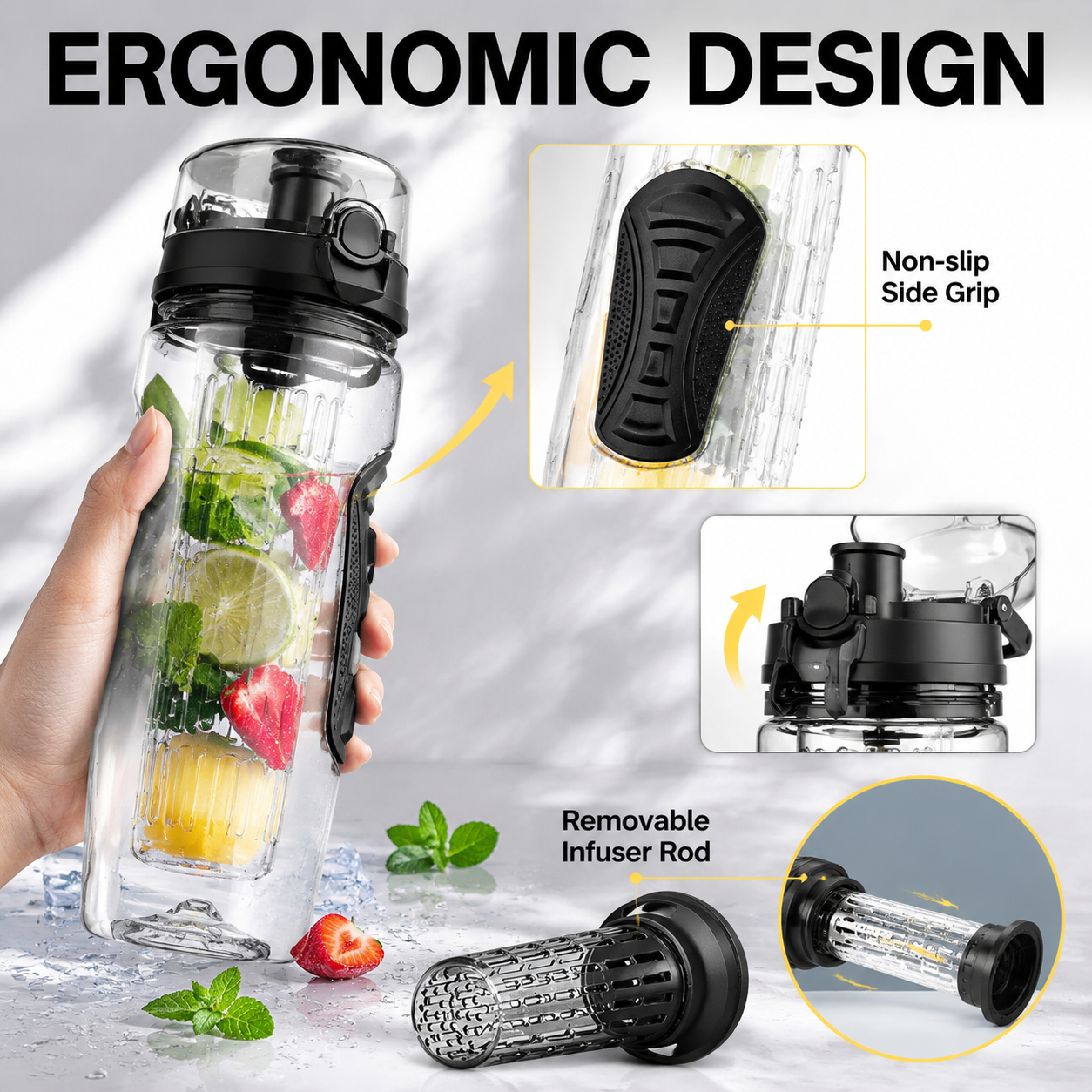 32oz Fruit Infuser Water Bottle