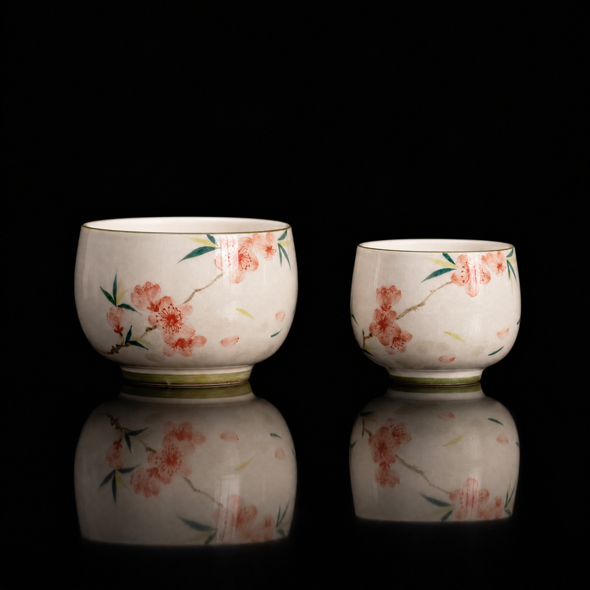Peach Blossom Hand-Painted Master Cup