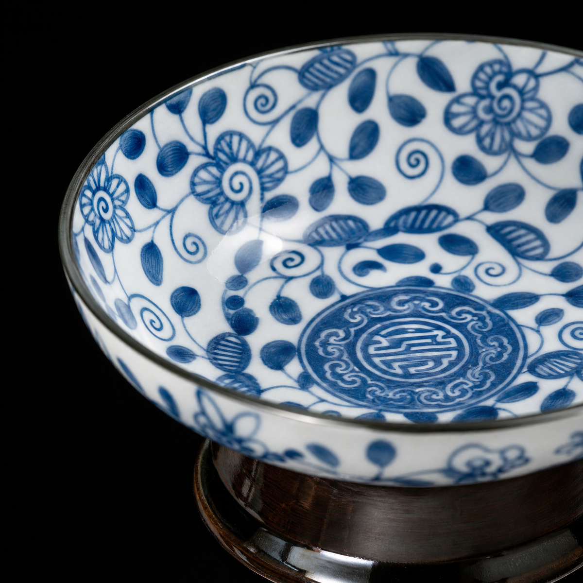 Blue & White Porcelain Serving Tray