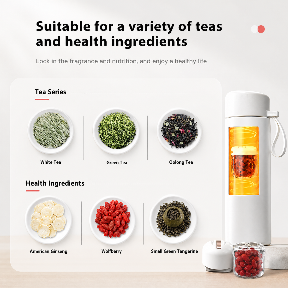 Magnetic Tea Infuser Thermos, 420ml