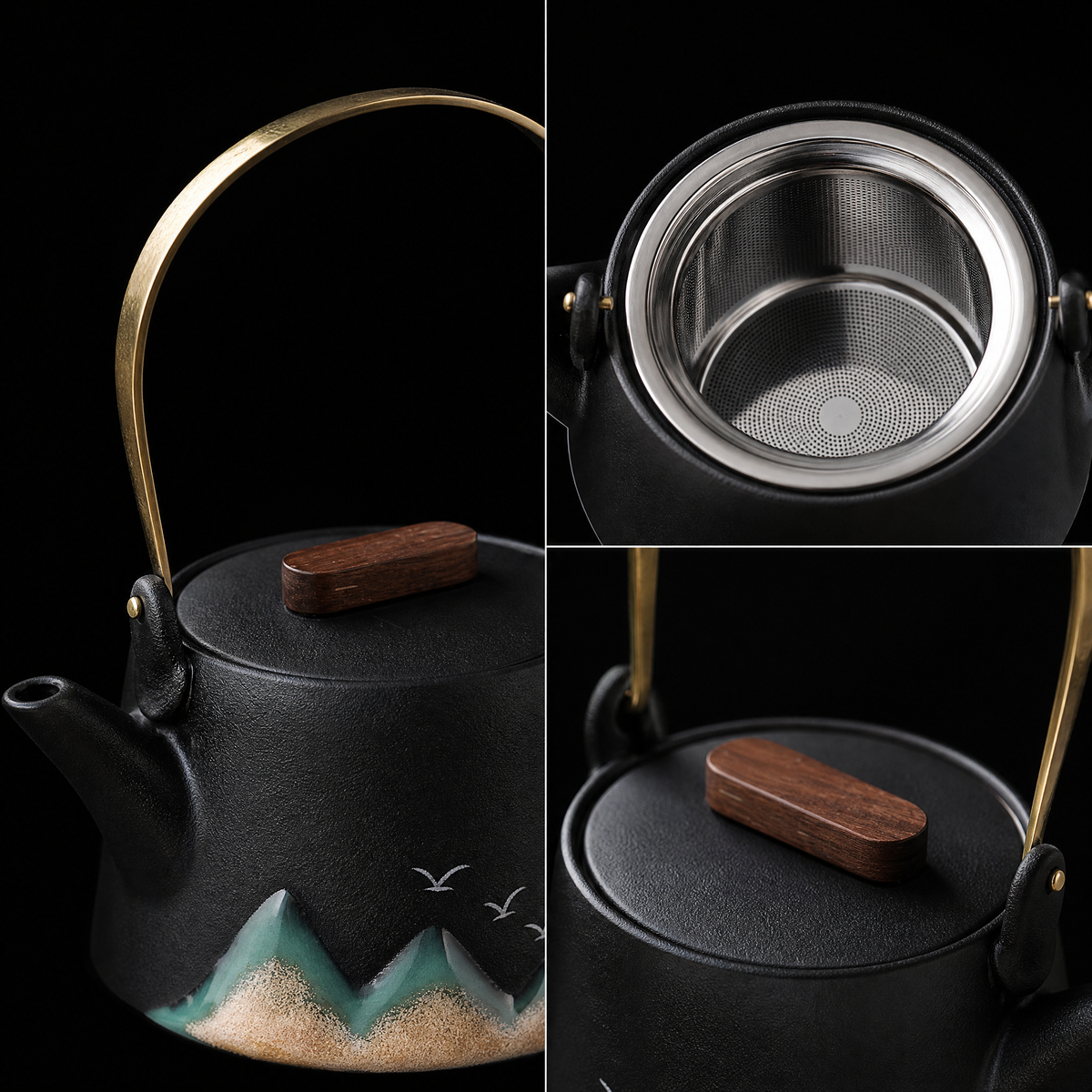China-Chic Pottery Tea Set for 4, Gift Box