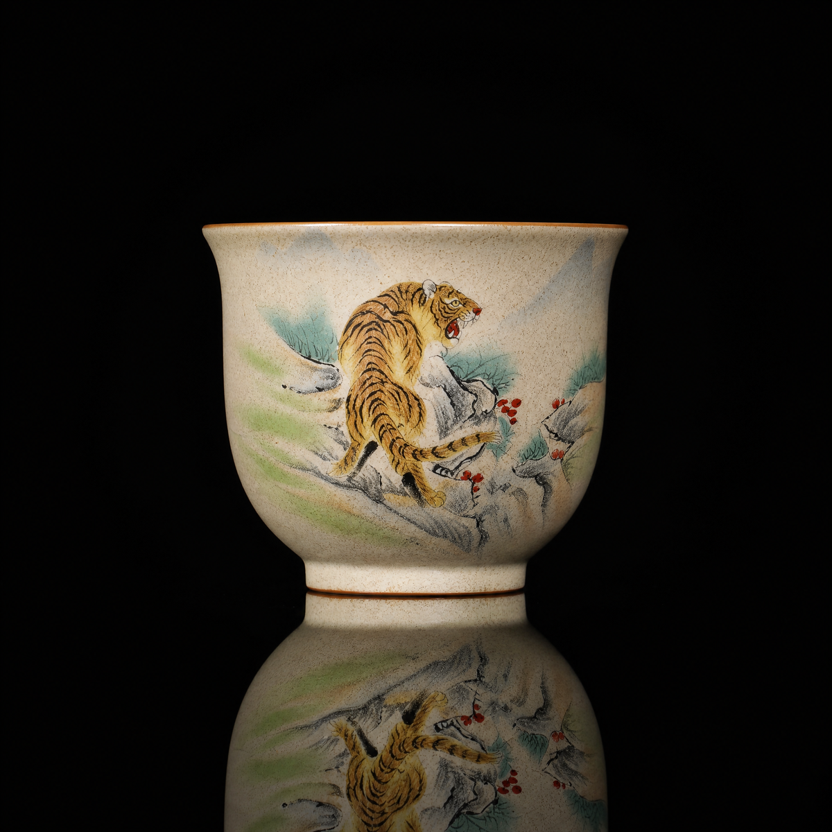 Chinese Zodiac Stoneware Tea Cup
