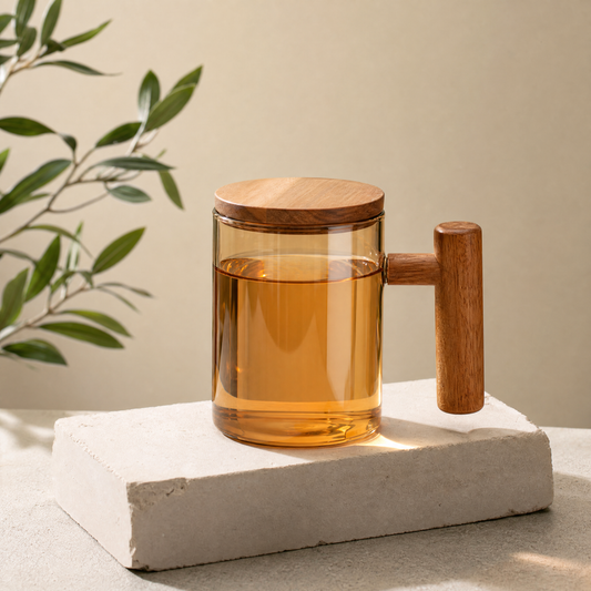 Borosilicate Glass Tea Infuser Cup