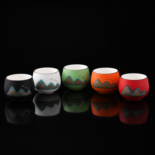 Far Mountain Ceramic Tea Cup