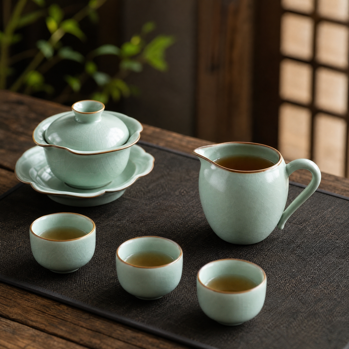 Ru-Style Crackle Tea Pitcher (Gong Dao Bei)