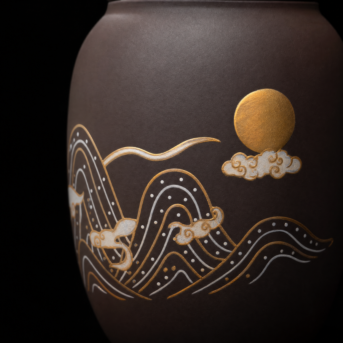 Stoneware & Purple Clay Tea Caddy, 690ml