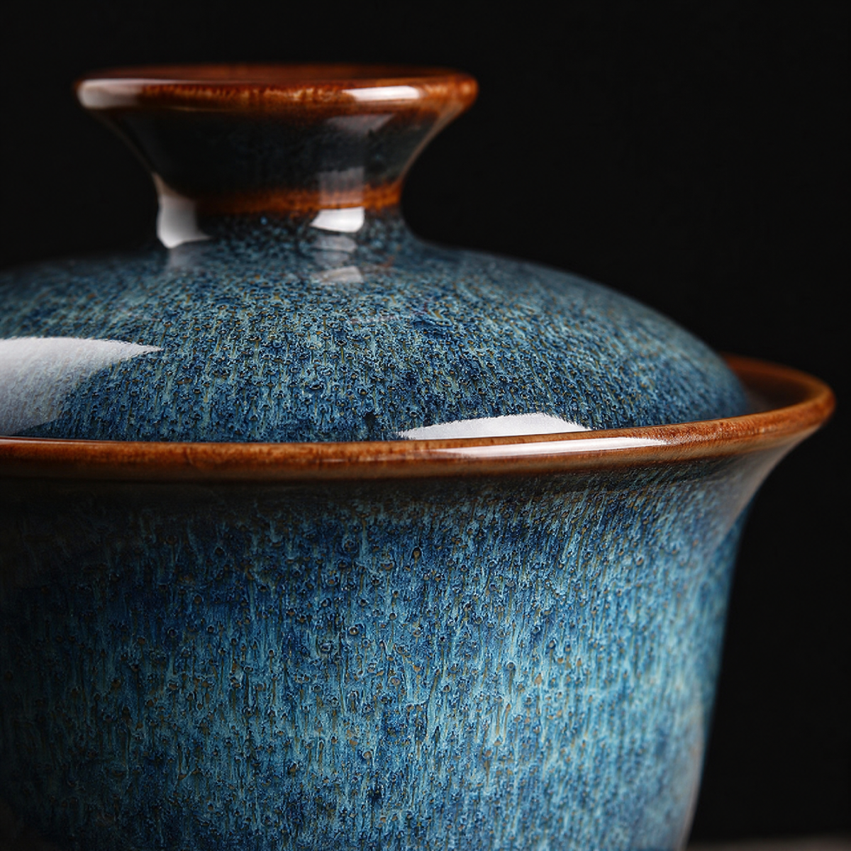 Tenmoku Glaze Gaiwan, 140ml