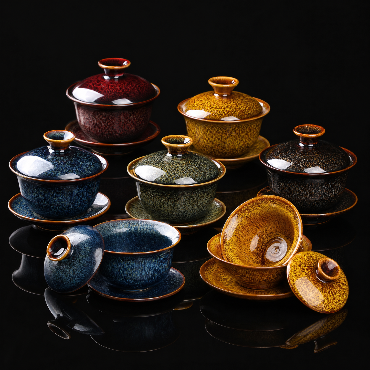 Tenmoku Glaze Gaiwan, 140ml