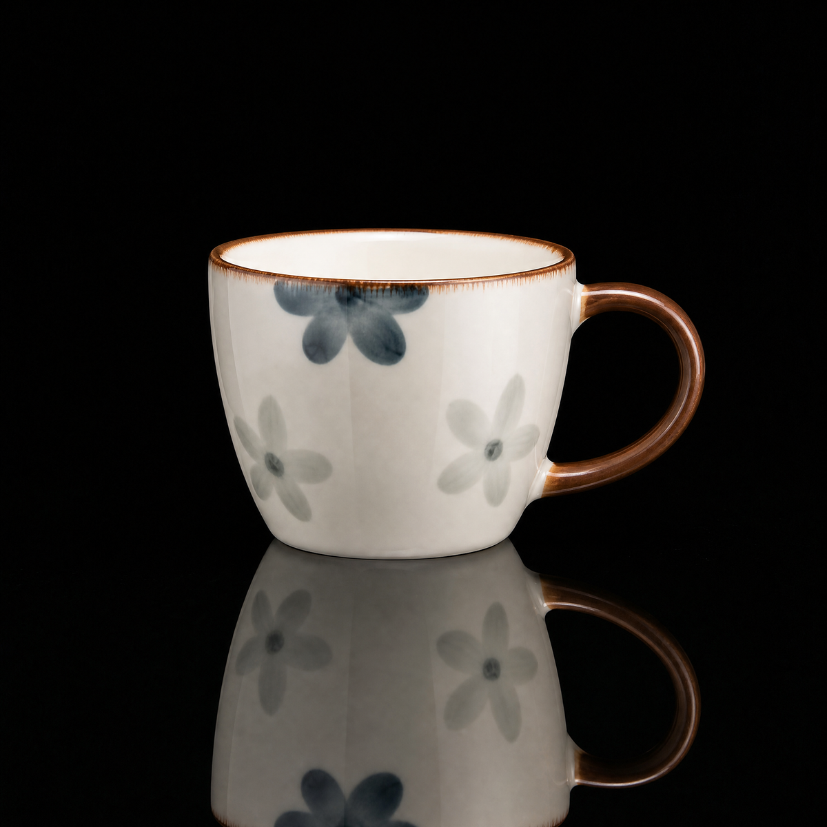 Hand-Painted Ink-Wash Ceramic Water Set