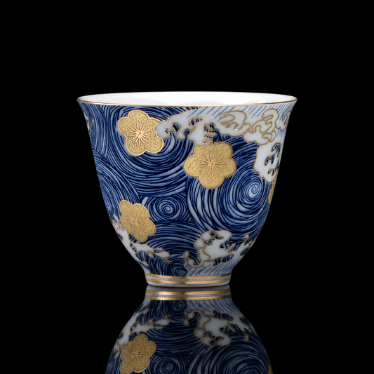 Japanese Blue & White Gongfu Tea Set