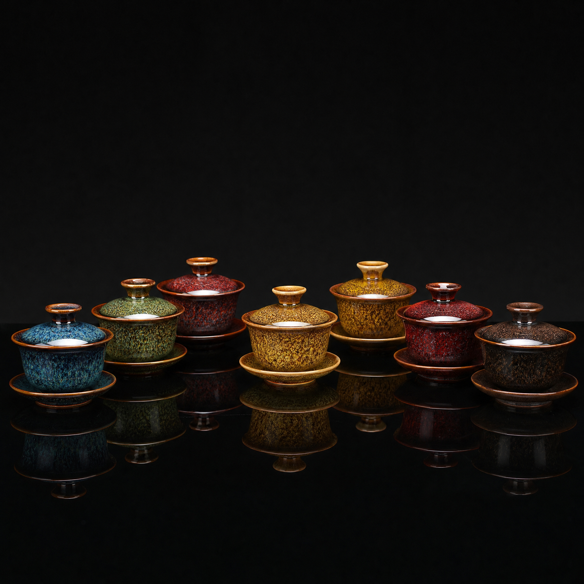 Tenmoku Glaze Gaiwan, 140ml